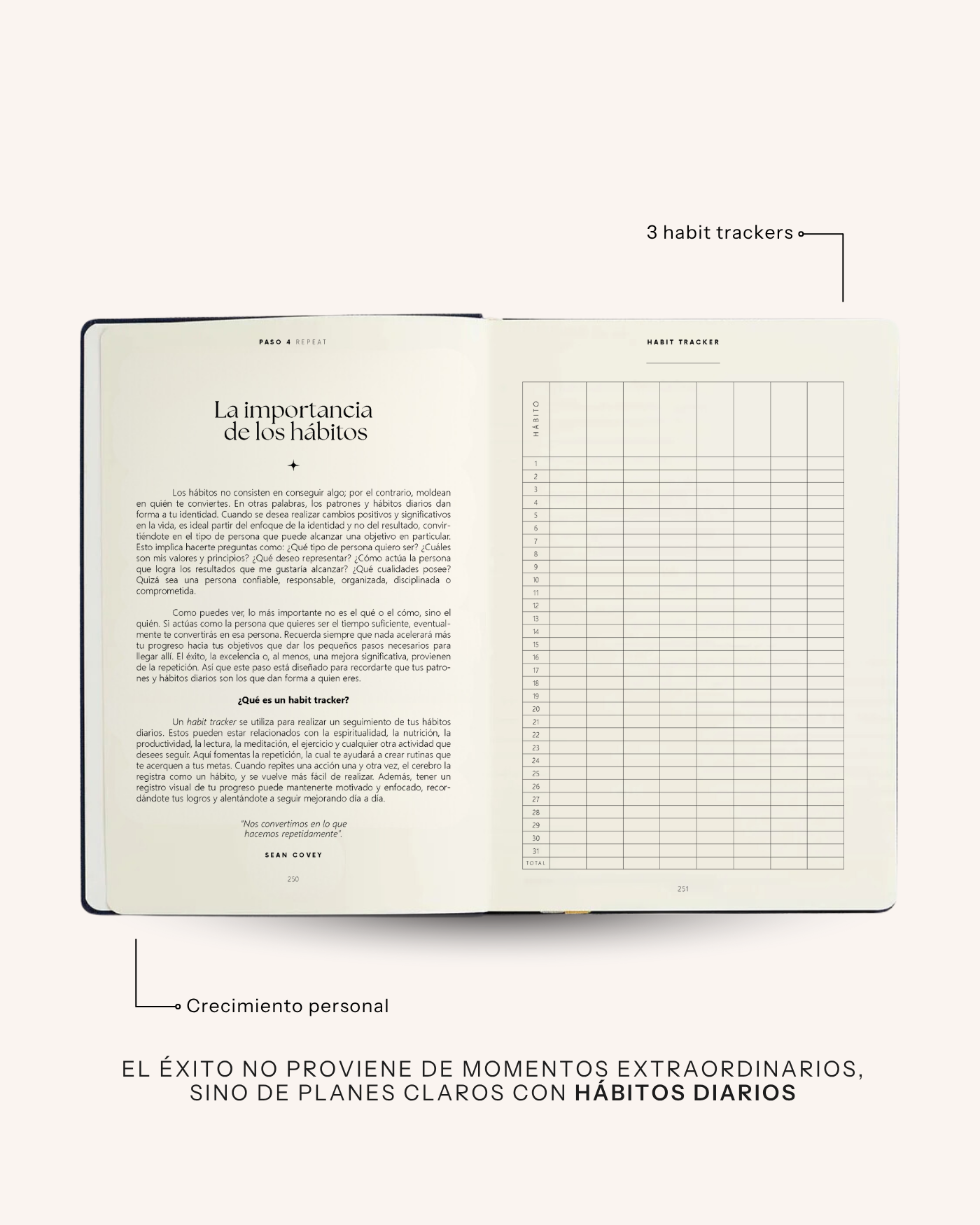 Daily Planner / Luxury Black