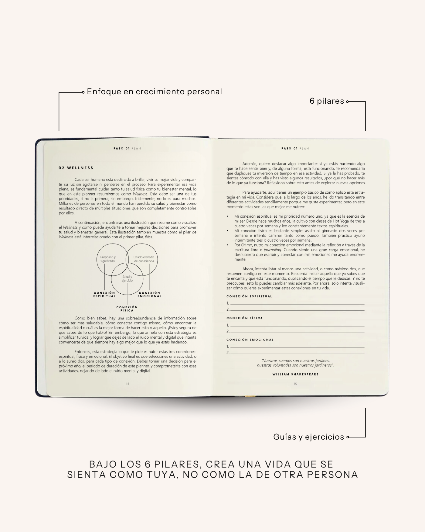 Weekly Planner Productivity 365 / Luxury Black