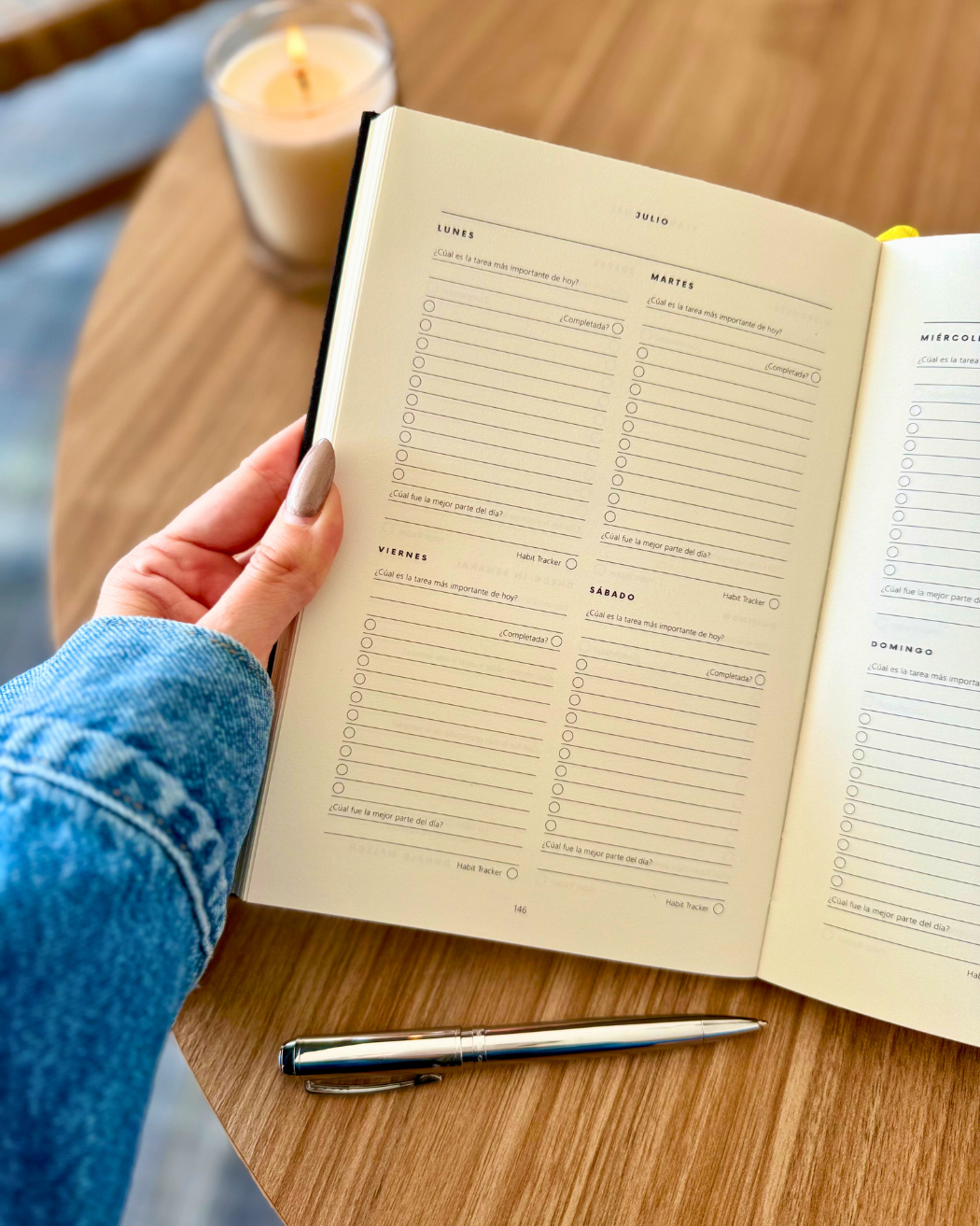 Weekly Planner Productivity 365 / Luxury Black