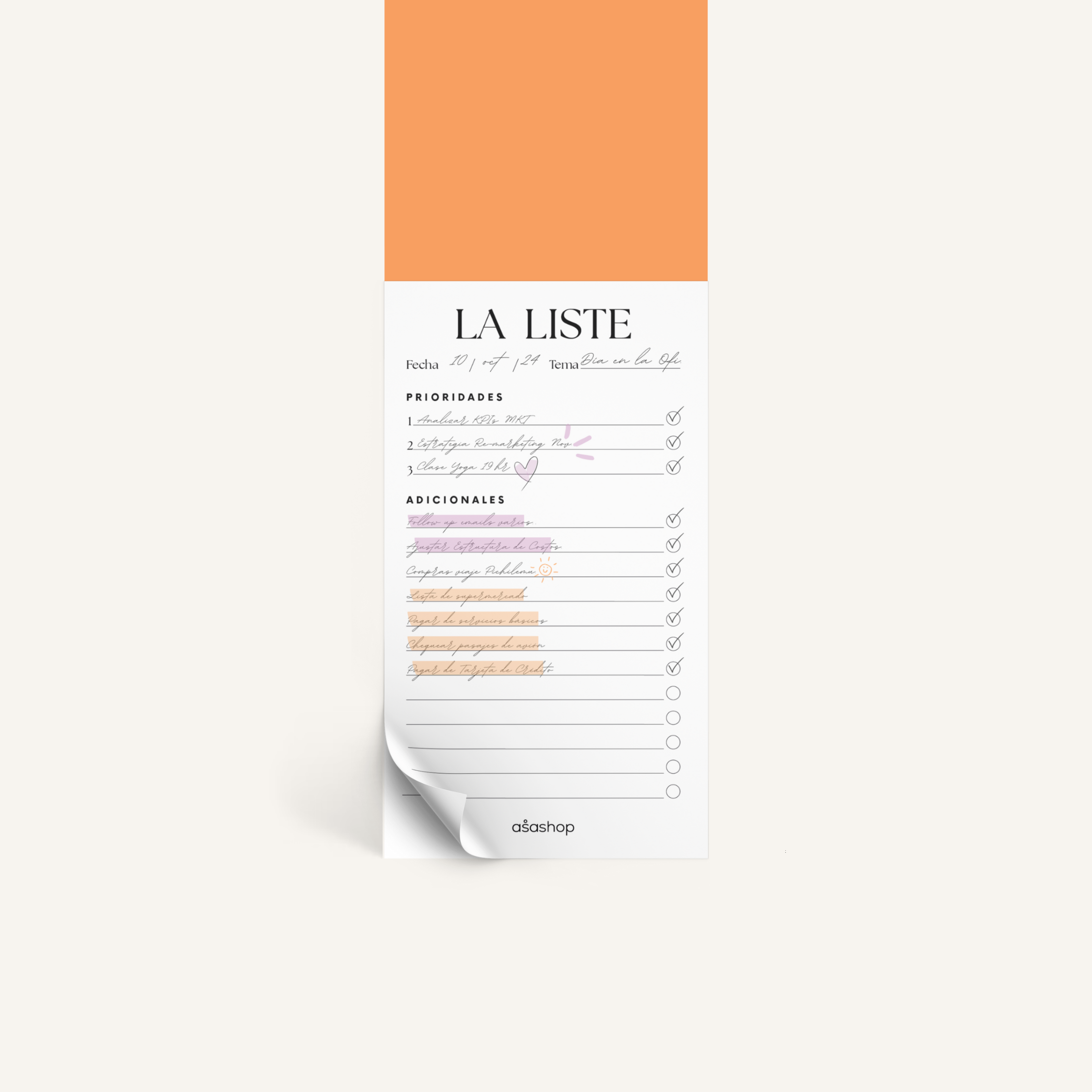 La Liste Notepad - Pure Love