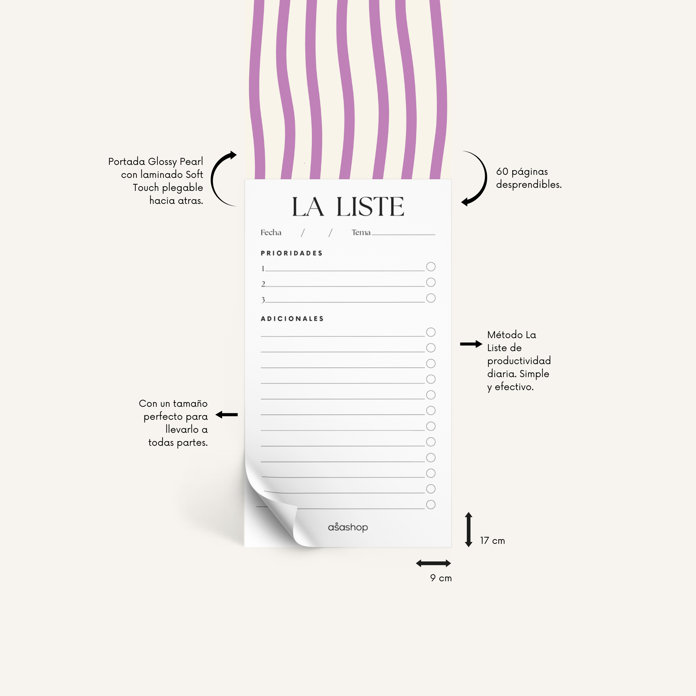 La Liste Notepad - Purple Bliss
